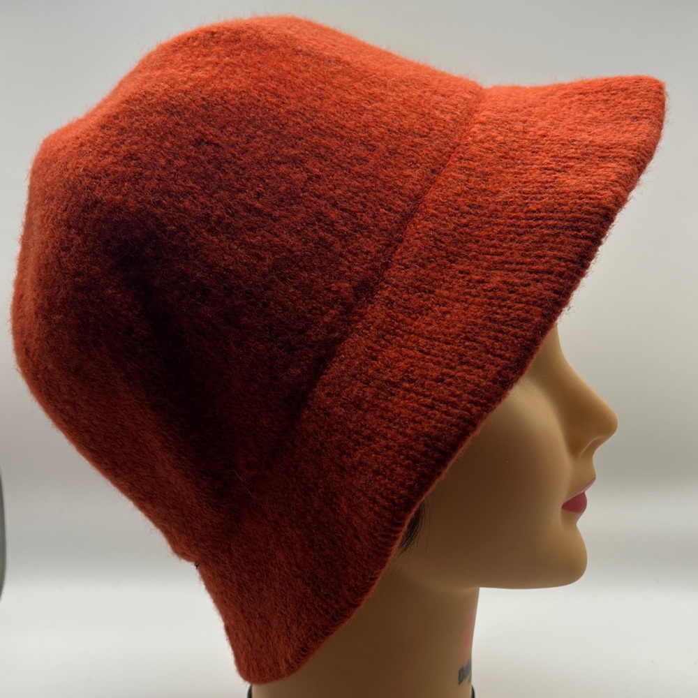 J. Crew Burnt Orange Wool-Blend Bucket Hat
